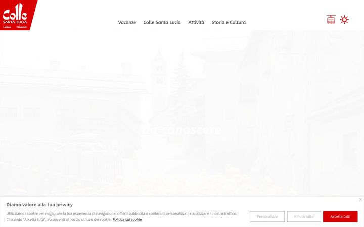 Screenshot van collesantalucia.eu