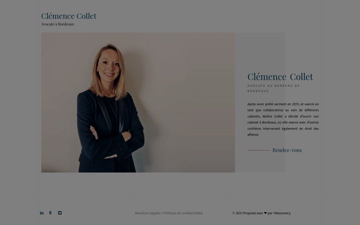 Skærmbillede af collet-avocat.fr