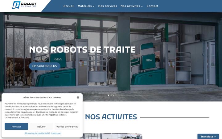 Screenshot of collet-elevage.fr
