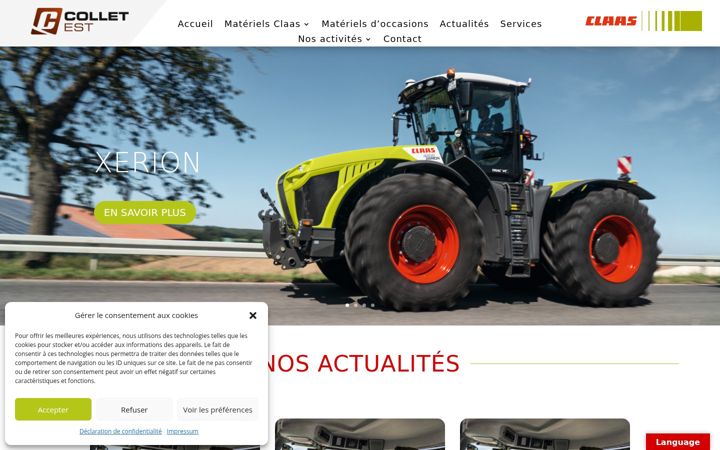 Screenshot of collet-est.fr