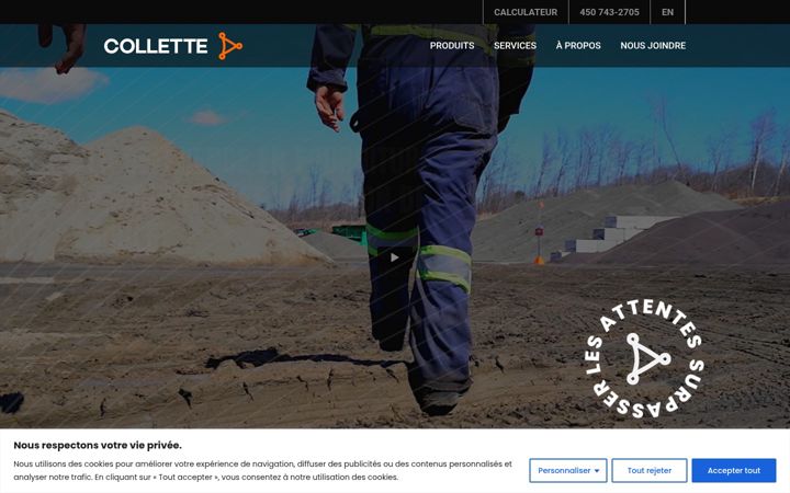 Screenshot of colletteinc.ca