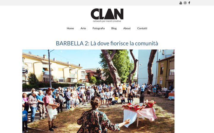 Screenshot stránky collettivoclan.it