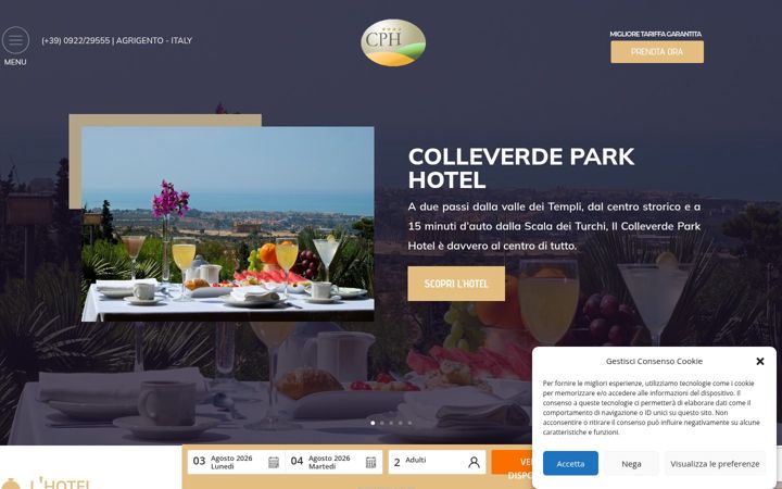 Képernyőkép: colleverdehotel.it