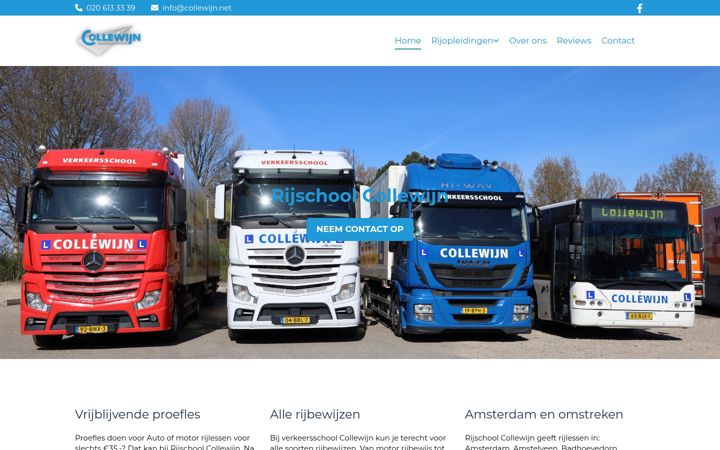 Screenshot of collewijn.net