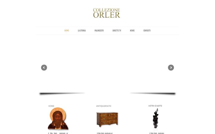 Screenshot of collezioneorler.it