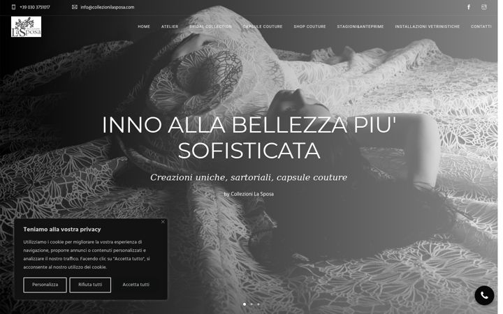 Screenshot of collezionilasposa.com