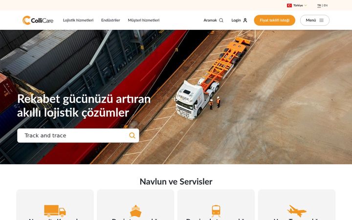 Skärmbild av collicare.com.tr
