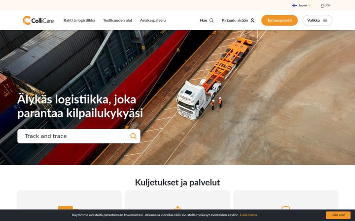 Skærmbillede af collicare.fi