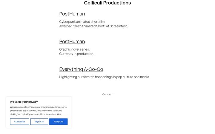 Screenshot of colliculi.com