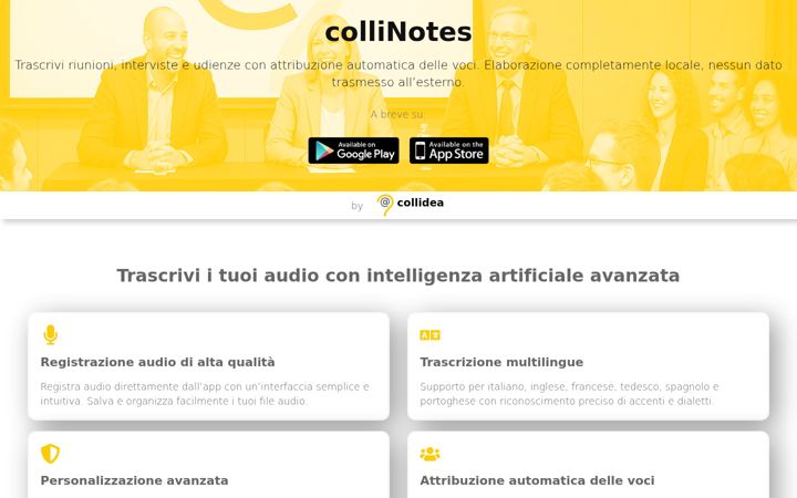 Screenshot stránky collidea.it