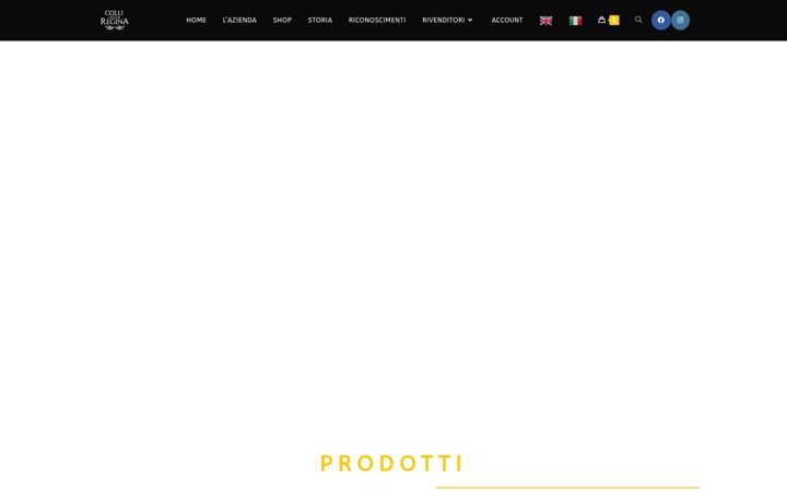 Screenshot stránky collidellaregina.it