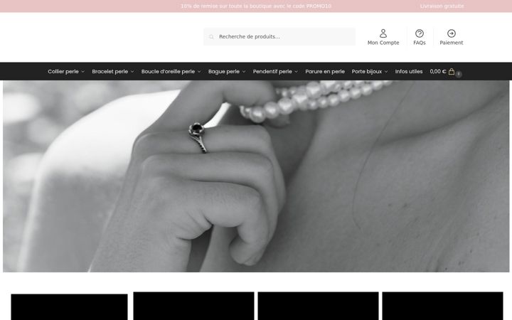 Screenshot of collierperle.com