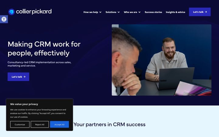 Screenshot of collierpickard.co.uk