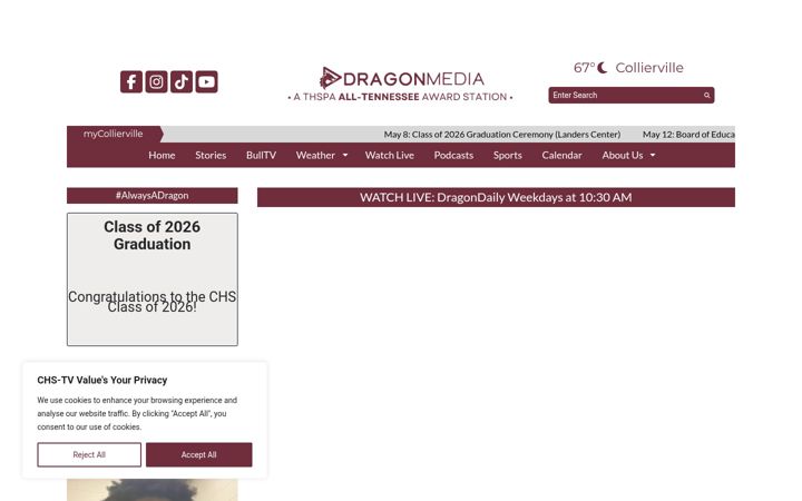 Screenshot of colliervilledragonmedia.com