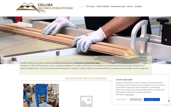 Screenshot of collinamacchine.it