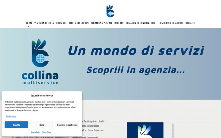 Screenshot of collinaservizi.it