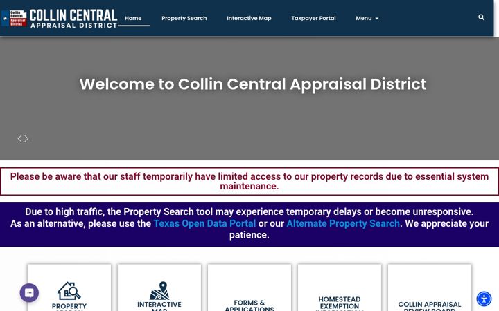 Screenshot of collincad.org