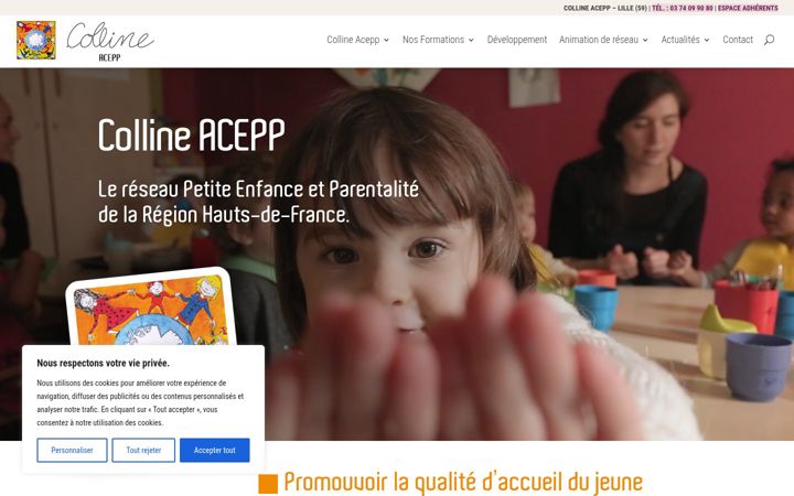 Captura de pantalla de colline-acepp.org