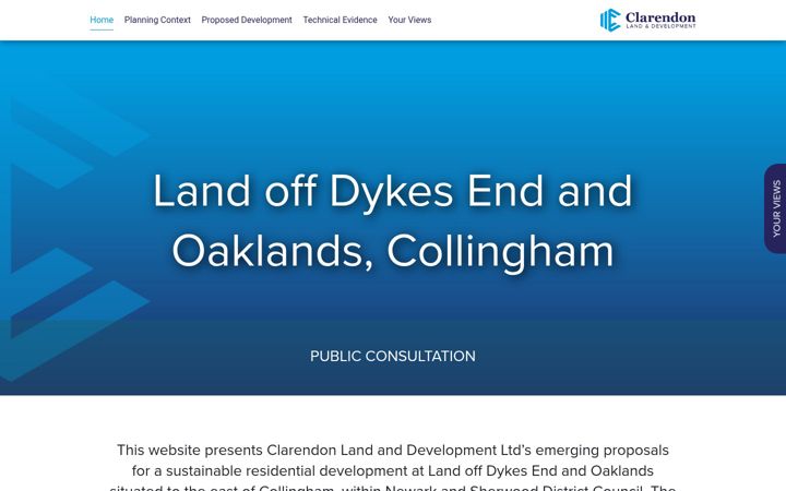 Screenshot von collingham-consultation.co.uk