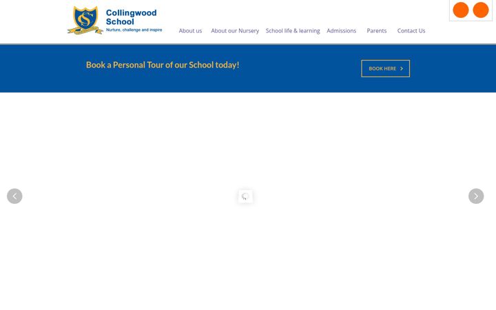 Screenshot von collingwoodschool.org.uk