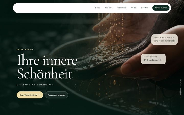 Screenshot of collins-cosmetics.de