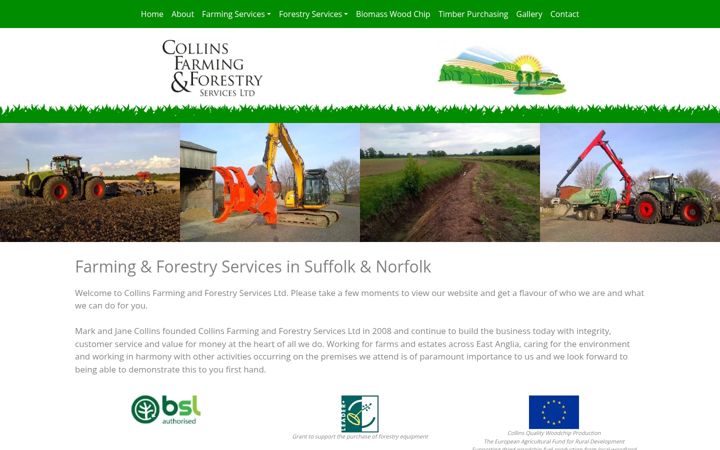 Screenshot von collinsfarmingandforestry.co.uk
