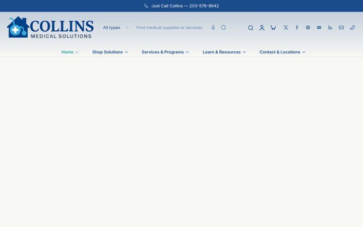 Zrzut ekranu collinsmedical.net