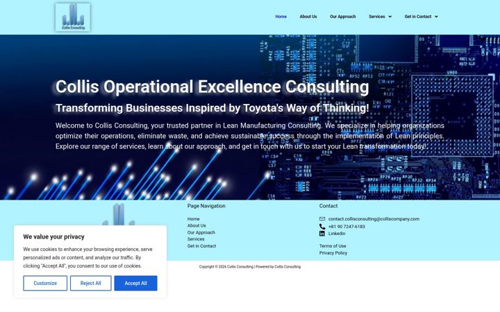 Screenshot of colliscompany.com
