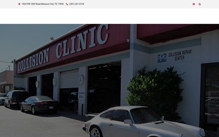 Screenshot of collisionclinic-inc.com