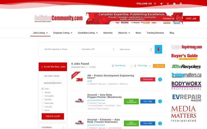 Skjámynd af collisioncommunity.com