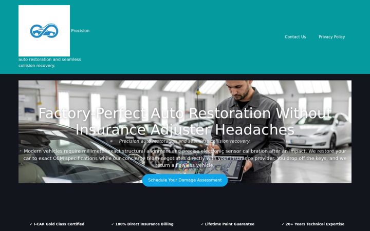 Screenshot of collisionrenew.com