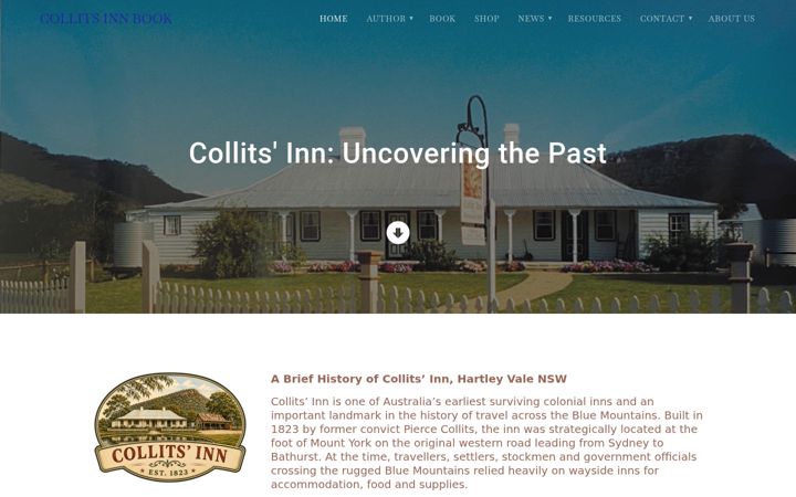 Screenshot of collitsinnbook.com
