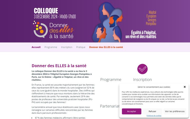 Screenshot of colloque-donnerdeselles.org