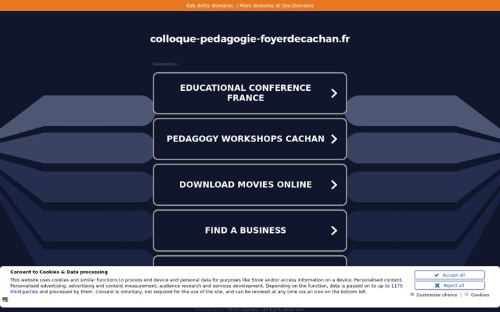 Screenshot of colloque-pedagogie-foyerdecachan.fr