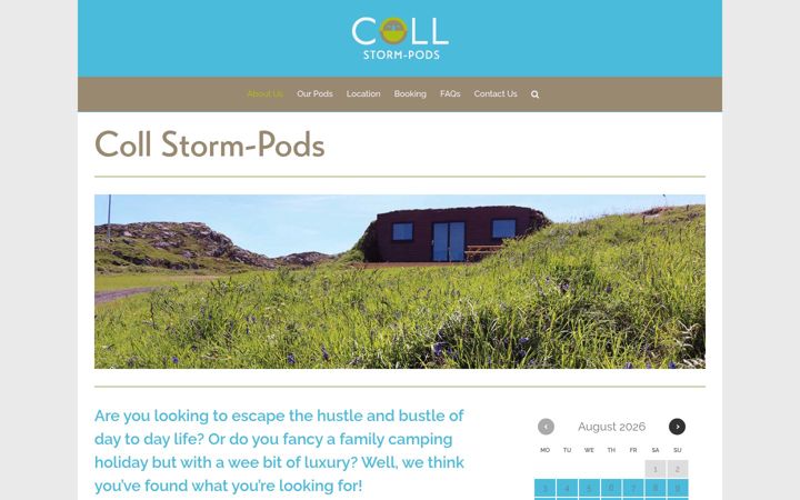 Screenshot ta' collstormpods.co.uk
