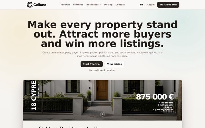 Screenshot of colluno.com