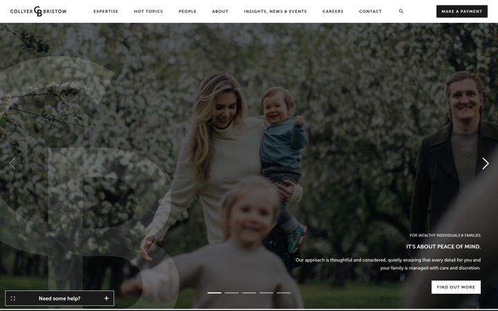Screenshot of collyerbristow.com