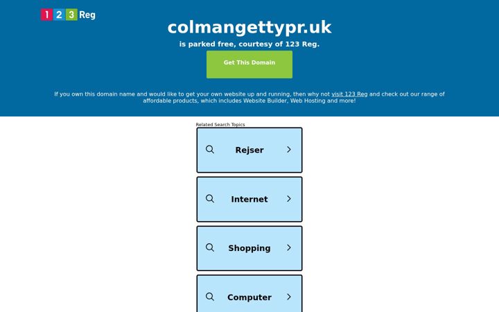 Screenshot of colmangettypr.uk