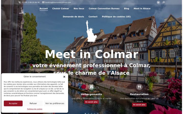 Screenshot of colmar-congres.com