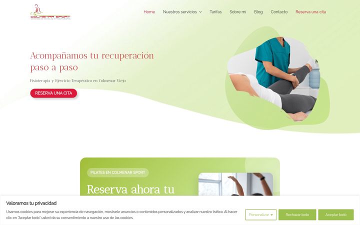Screenshot of colmenarsport.es