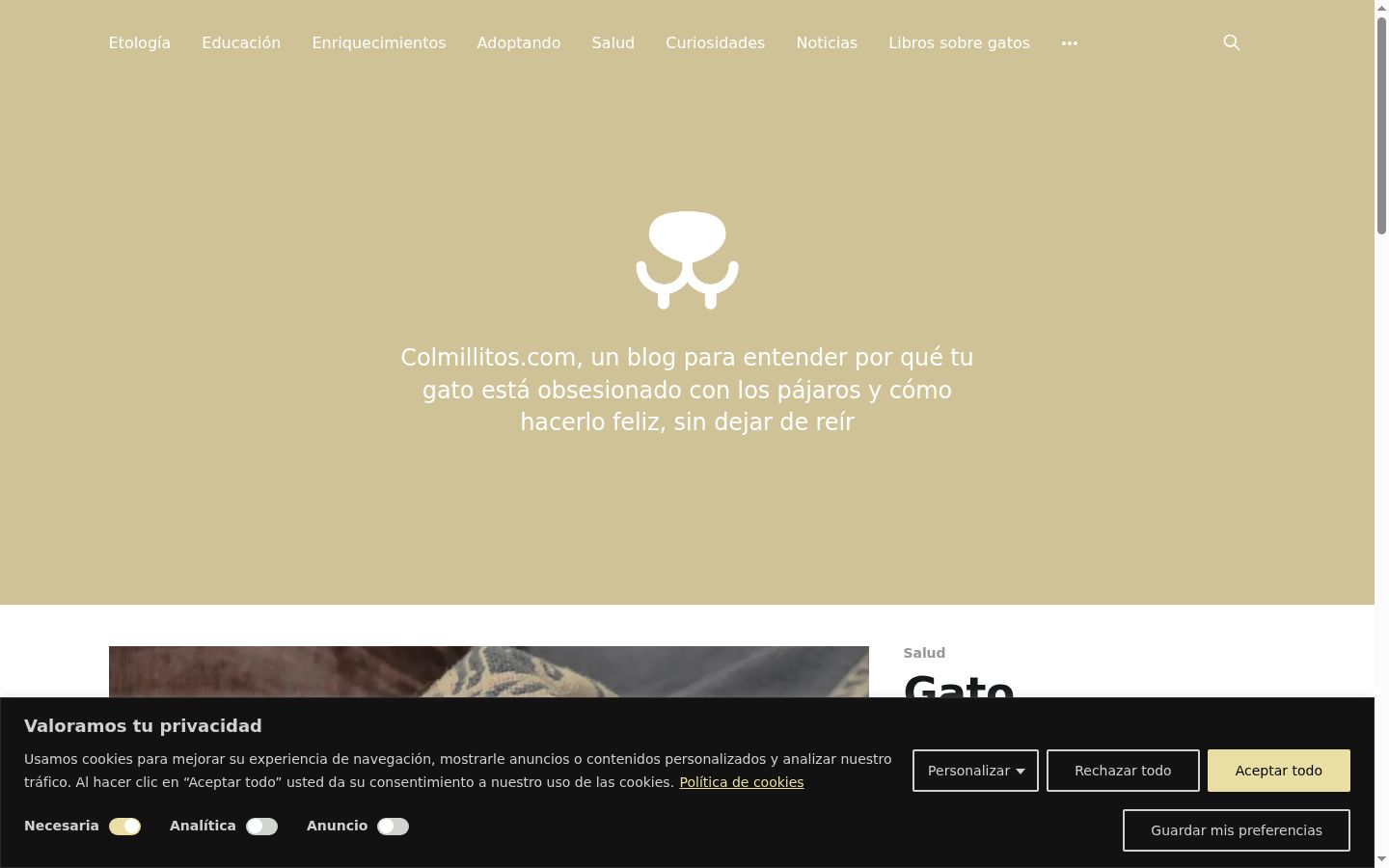 Screenshot tal-banner tal-kunsens muri qabel kwalunkwe interazzjoni