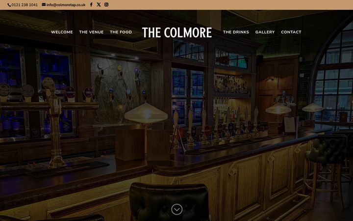 Screenshot ta' colmoretap.co.uk
