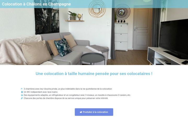 Screenshot of coloc-chalons.fr