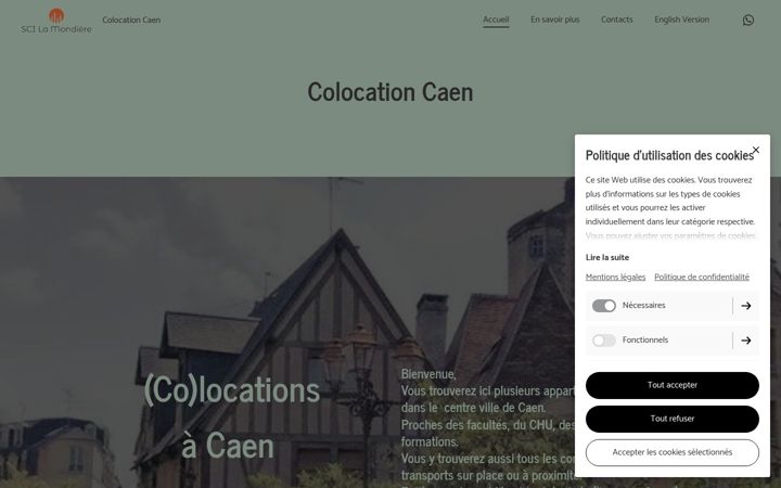 Zrzut ekranu colocation-caen.net