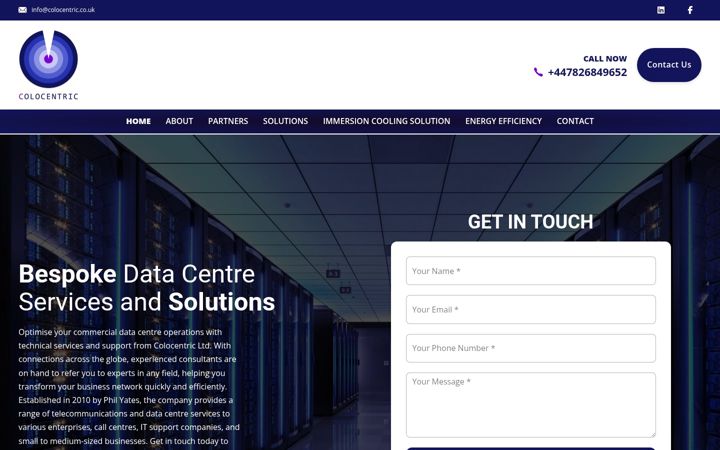Screenshot of colocentric.co.uk