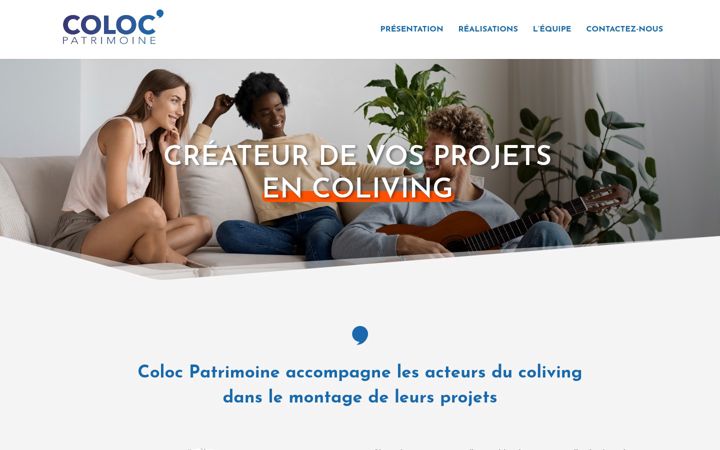 Screenshot of colocpatrimoine.fr
