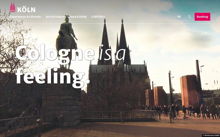 Screenshot of cologne-tourism.com
