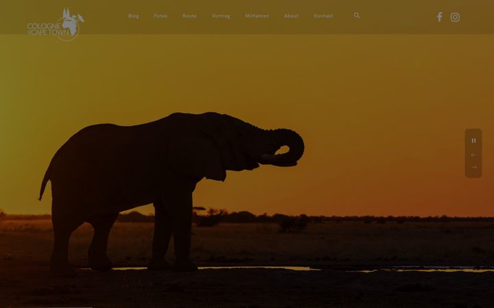 Screenshot of colognetocapetown.com