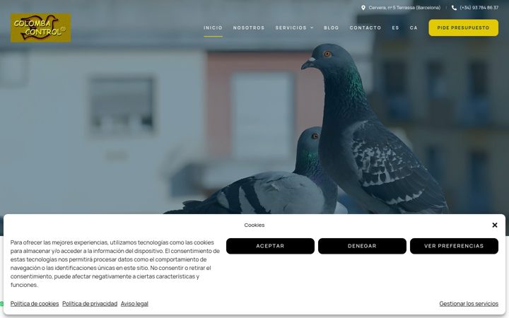 Screenshot of colombacontrol.com