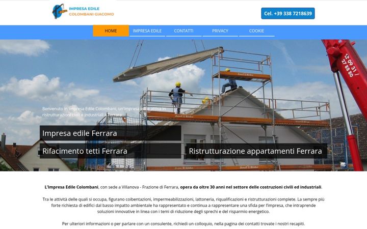 Screenshot of colombanigiacomo.it